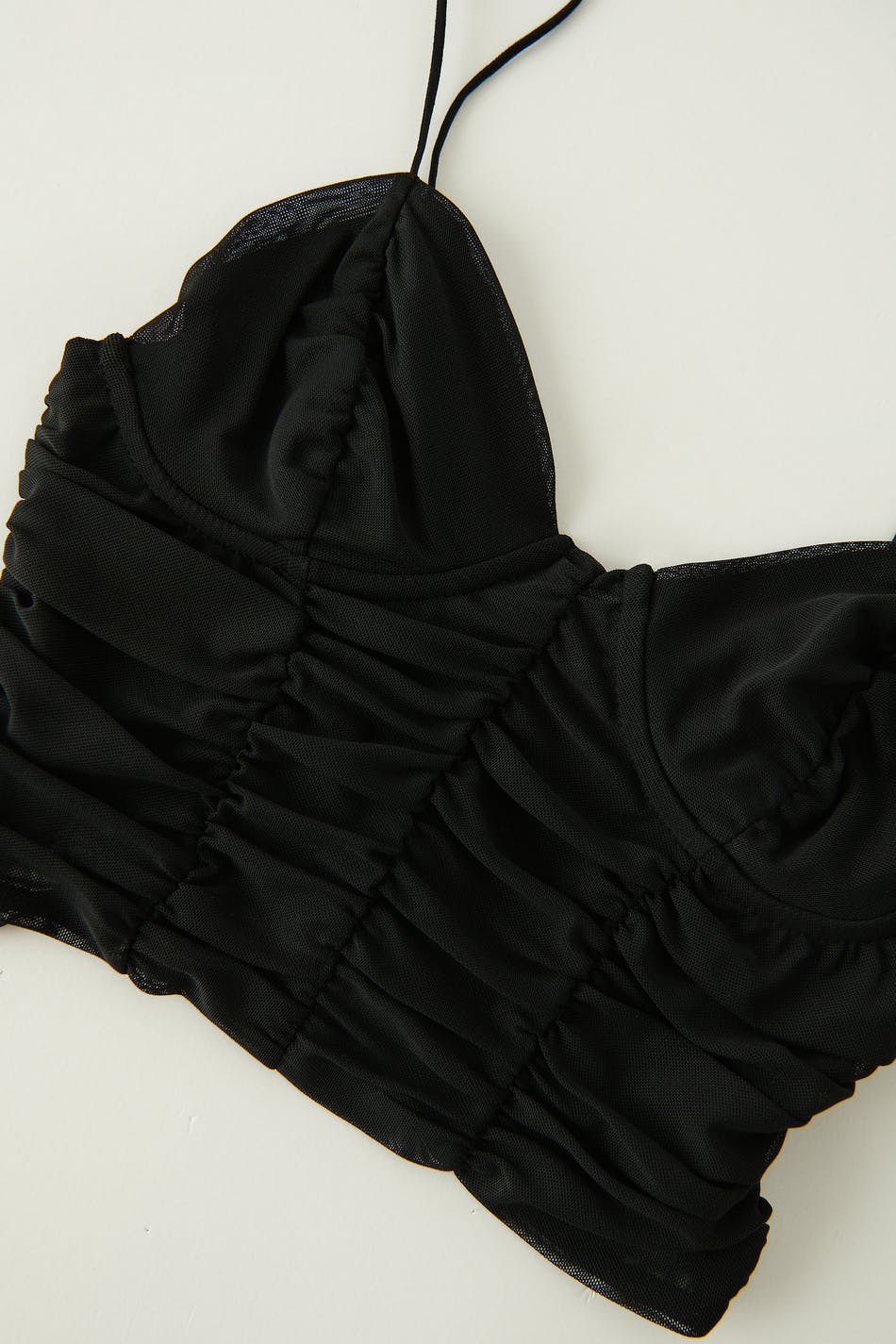 Ruched mesh top