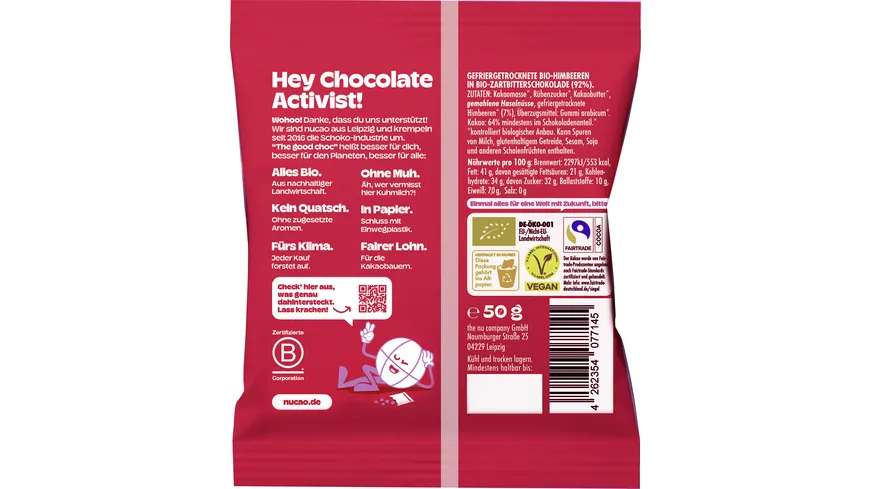 nucao fruits Crunchy Raspberries 50 g