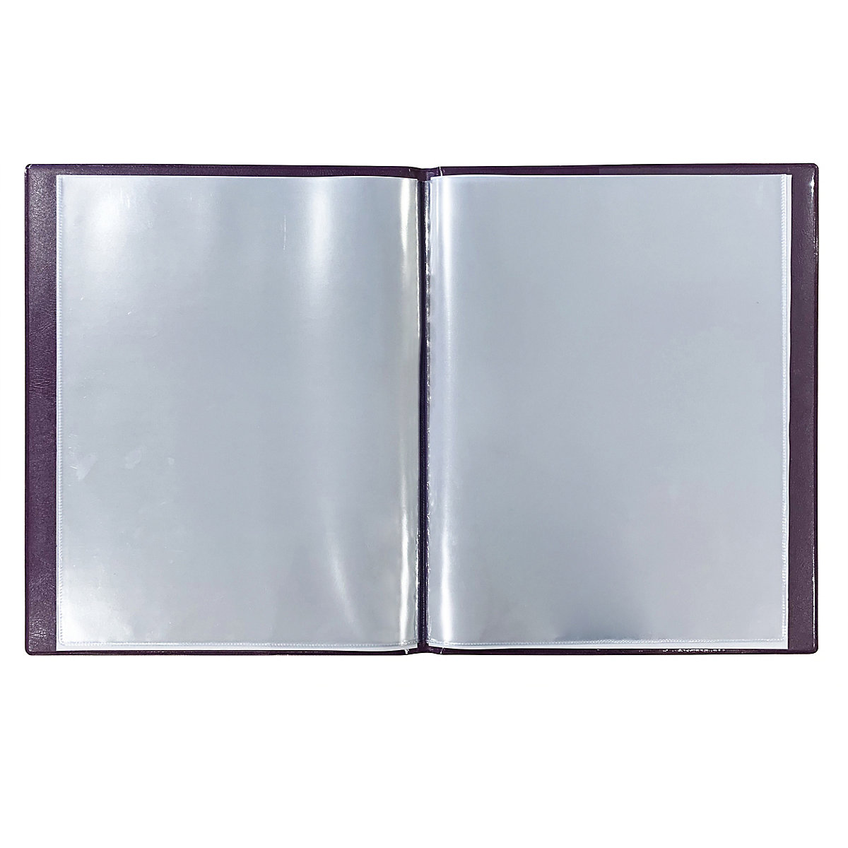 Ringbuch/Zeugnismappe A4 violett, wattiertes Cover, inkl. 12 Klarsichtfolien