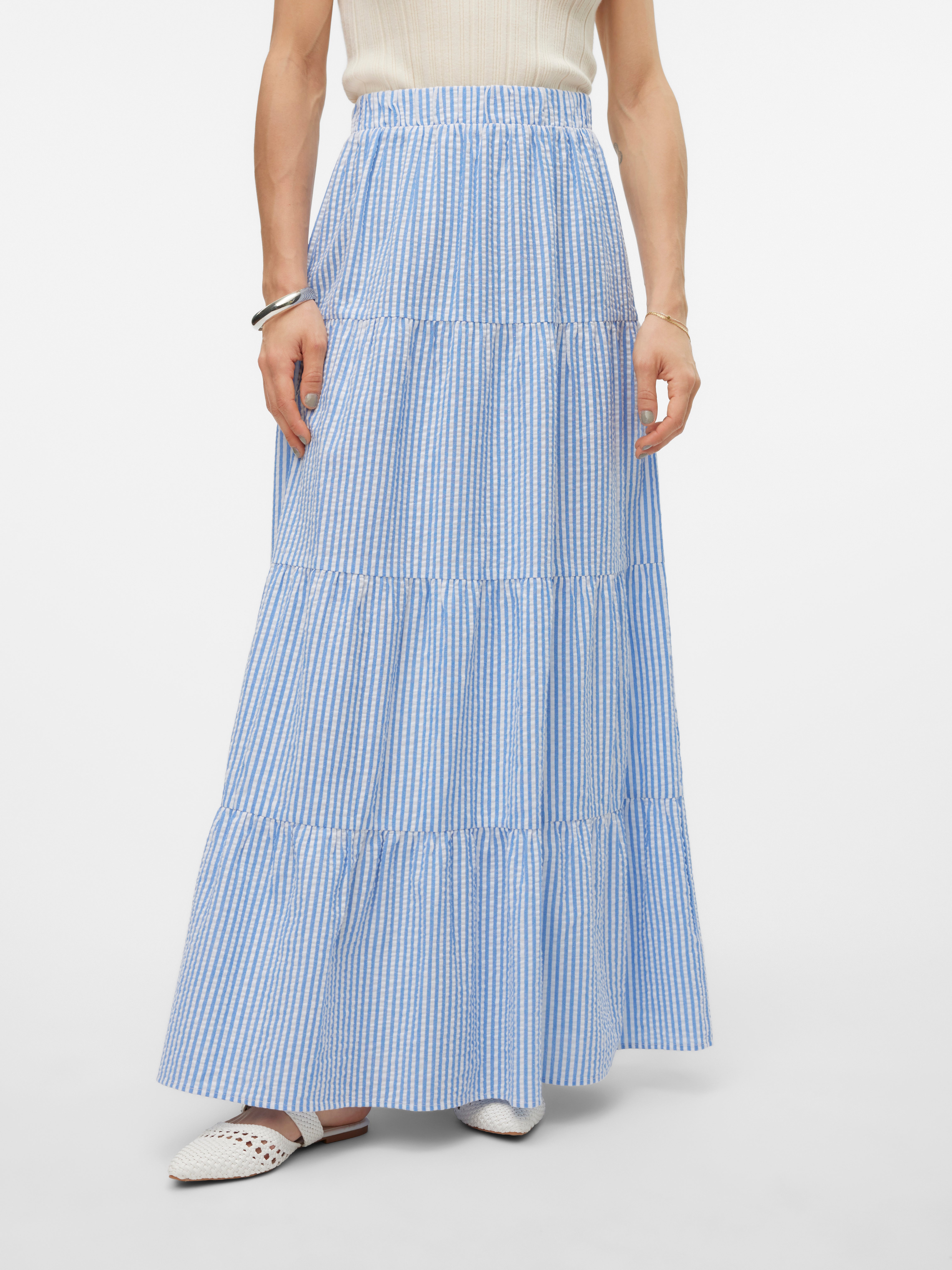 VMMOLLY Hohe Taille Langer Rock