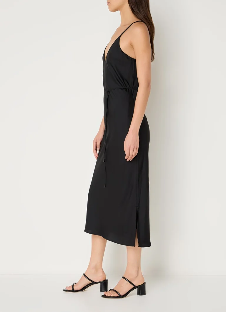 Abito midi Calvin Klein con cintura da annodare