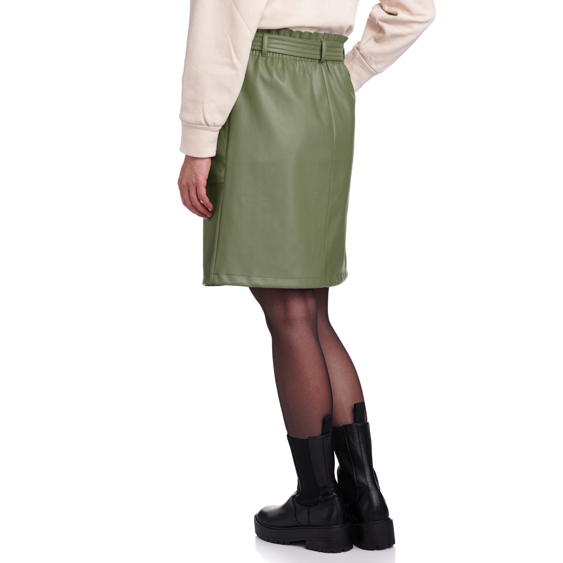 Damen Rock aus Lederimitat