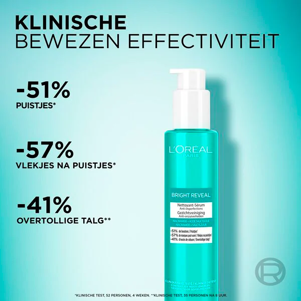 L'Oréal Paris Bright Reveal arctisztító 150ml