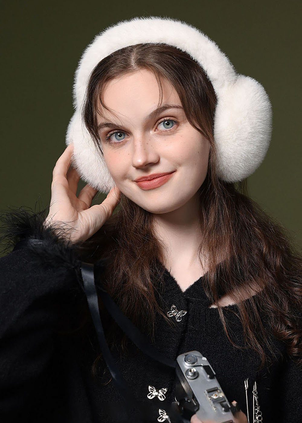 Deliana.makeup Ohrenmütze Damen Winter verstellbare Plüsch Ohrenschützer (1-St) Mode Ohrenwärmer