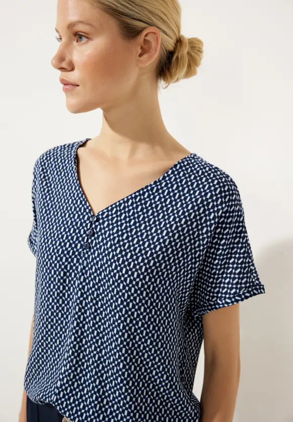 Street One Printshirt mit Knopfdetail