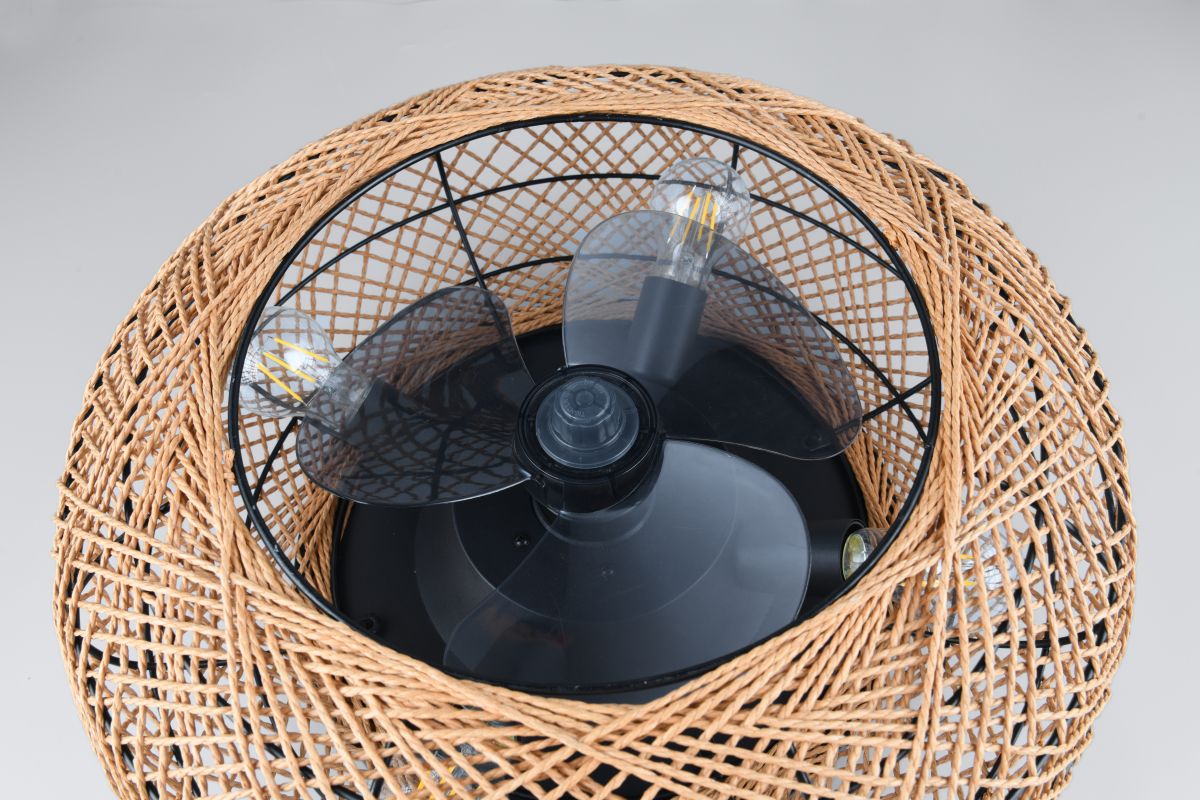 Reality Leuchten 4-flg Deckenventilator Lillesand