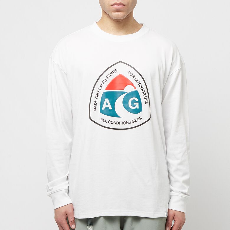 NIKE ACG Long Sleeve Tee Outdoor Sign white