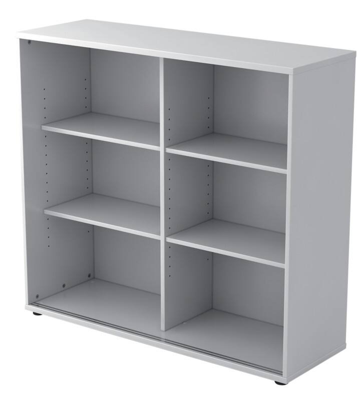 Hammerbacher Schiebetürenschrank Korpus Matrix mit Aufbau Lichtgrau 1.200 x 400 x 1.100 mm