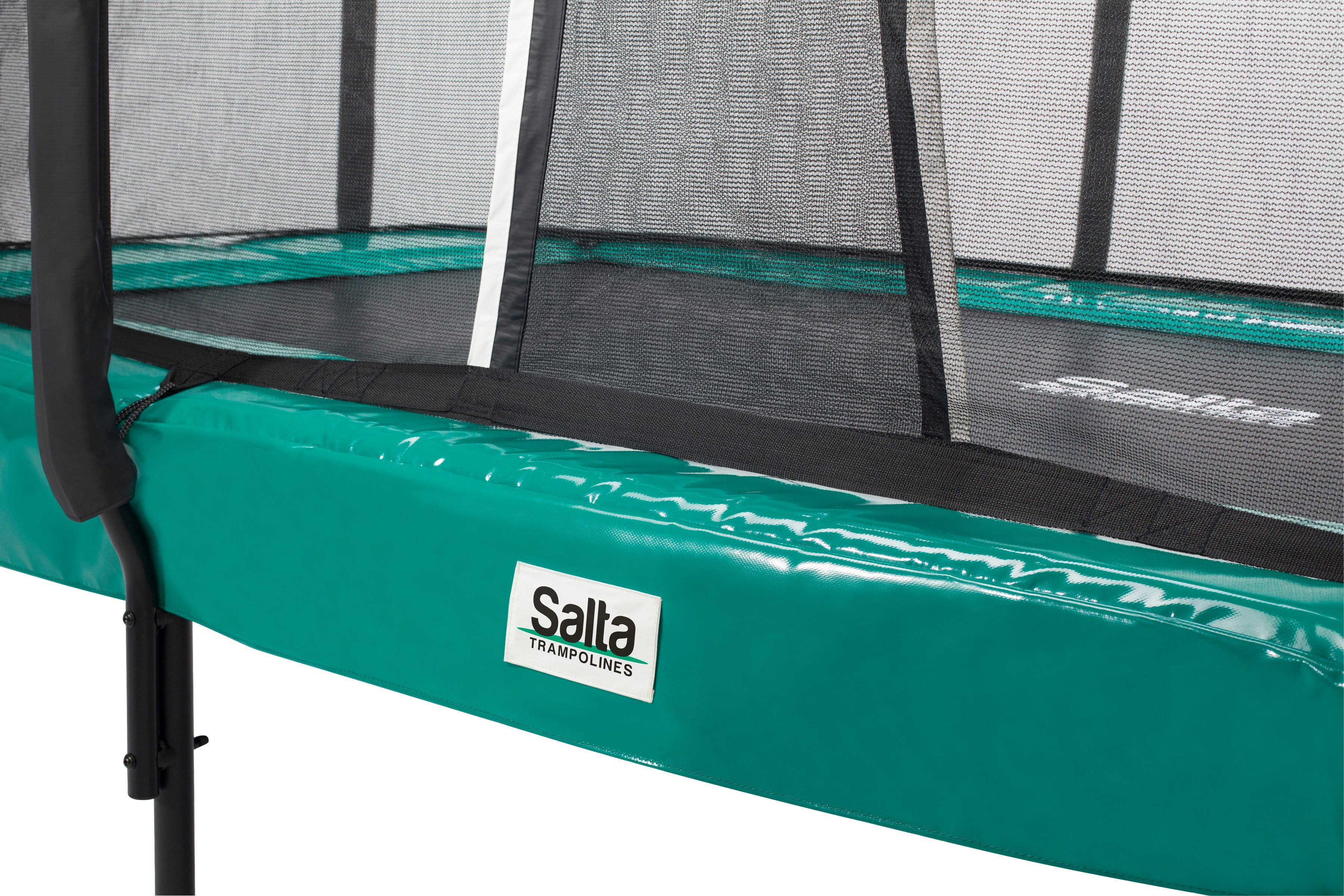 Salta Gartentrampolin First Class, BxL: 214x366 cm, mit Leiter, Schutzrand grün