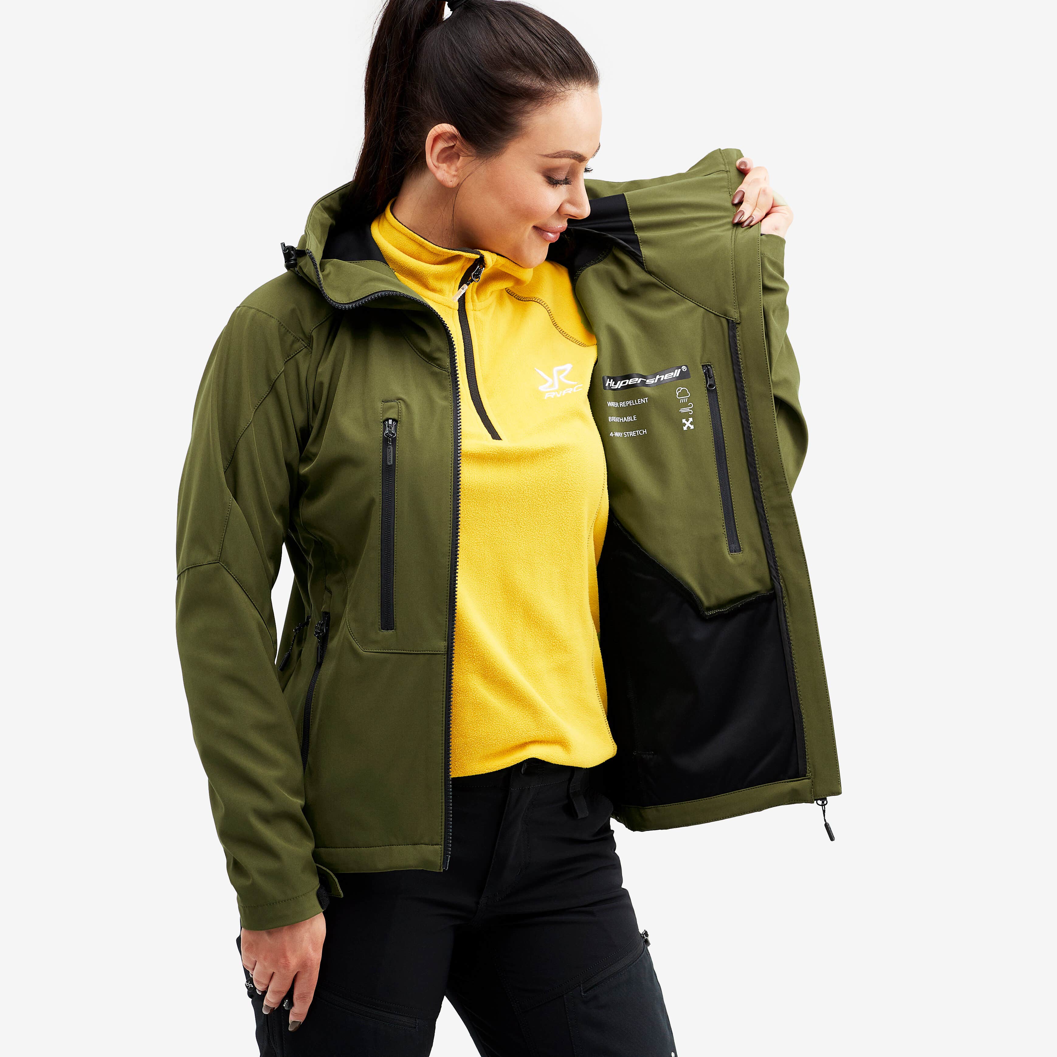 Trail Jacket Femme Dark Olive