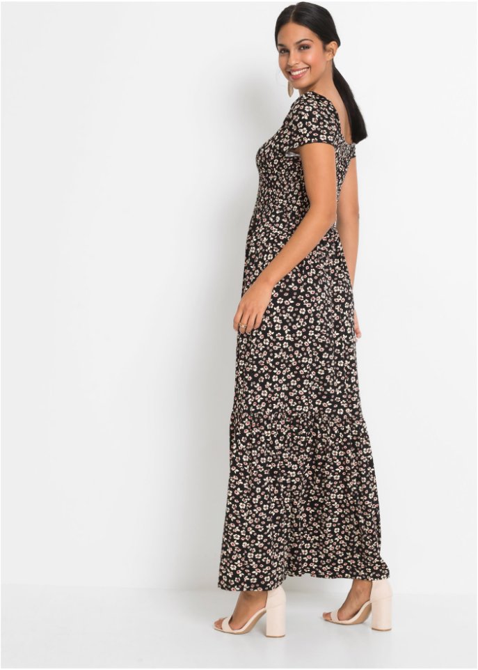 Bedrucktes Maxikleid aus nachhaltiger Viskose