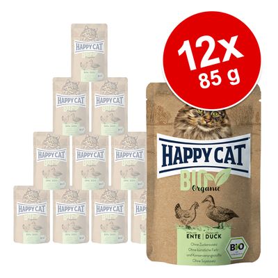 Sparpaket Happy Cat Bio Pouch 12 x 85 g