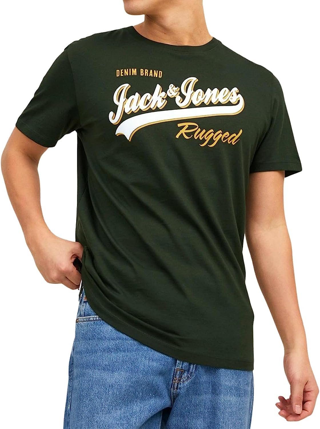 Jack & Jones Print-Shirt (5er-Pack) Shirts mit Aufdruck, aus Baumwolle