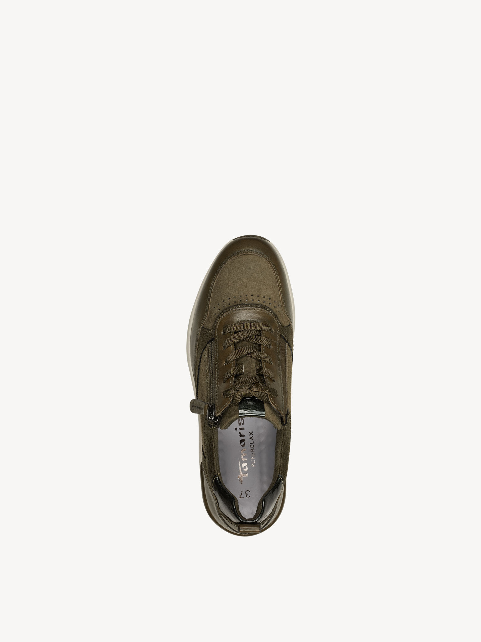 Basket en cuir - vert