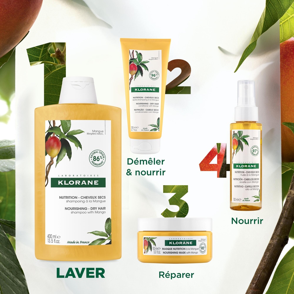 Klorane Mangue Shampoing 100ml Shampooing