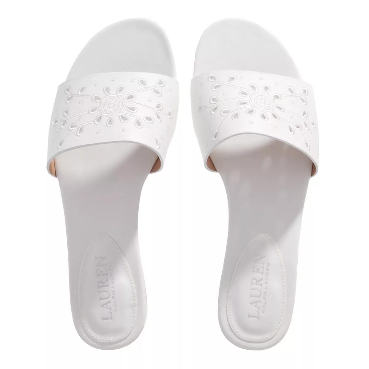 RALPH LAUREN Pantoletten weiss Slide