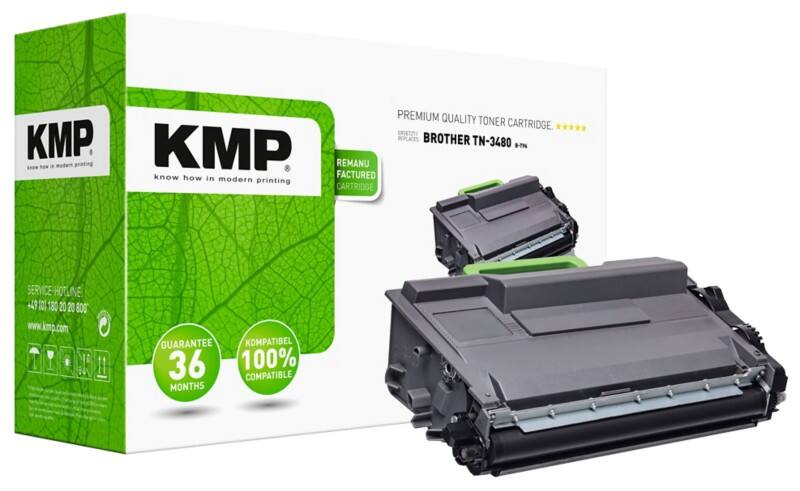 Kompatible KMP Brother TN-3480 Tonerkartusche Schwarz
