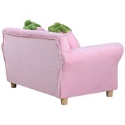 HOMCOM Kindersofa Kindersessel Sofa Couch Kinder Stuhl Kinderzimmer Softsofa Doppelsofa Einzelsofa(Erdbeersofa)
