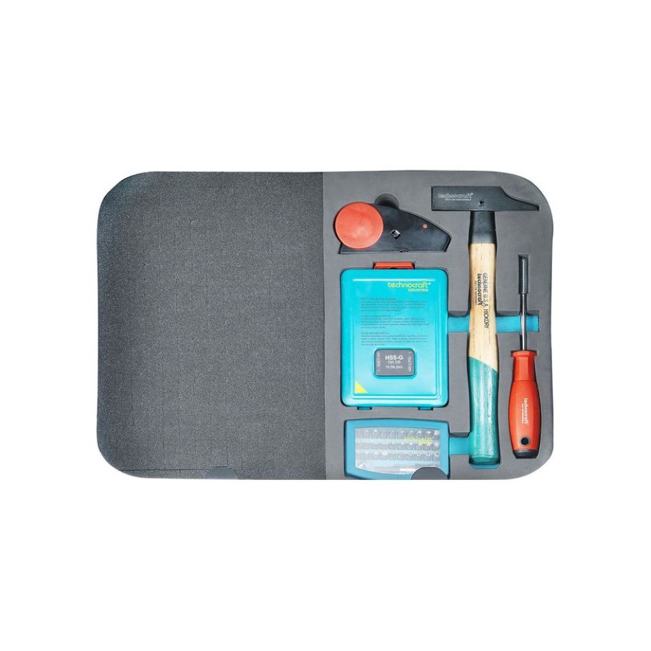 Technocraft 663188 ABS Tool Case PRO CHROME WOOD 116-piece