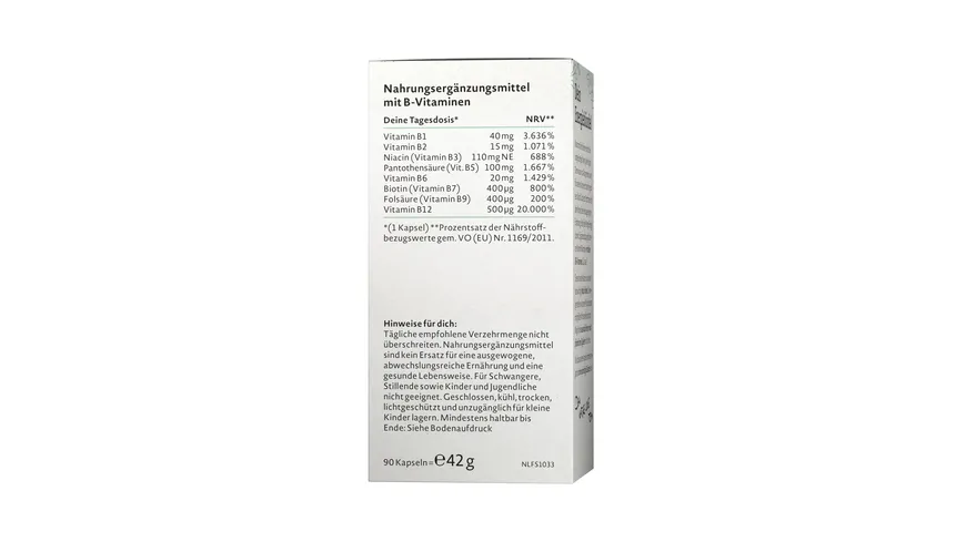 NATURE LOVE Vitamin B Komplex 42 g
