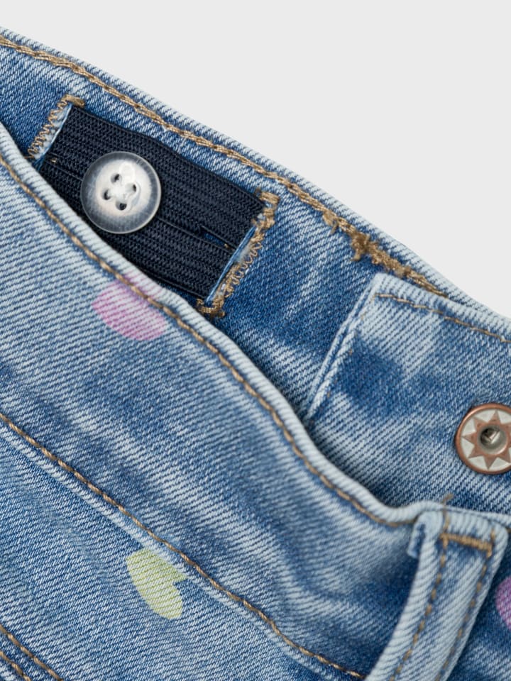 name it Jeans Herzchenprint NMFBELLA MOM SHAPED JEANS in medium blue denim günstig kaufen