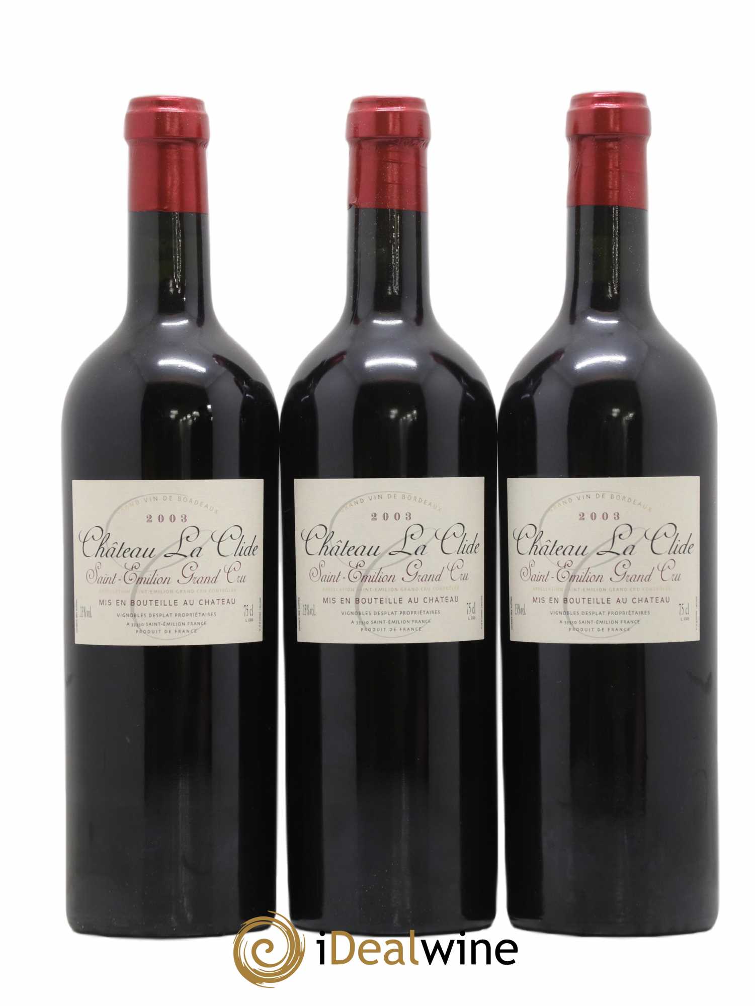 Saint-Émilion Grand Cru La Clide 2003 - Lot de 12 Bouteilles