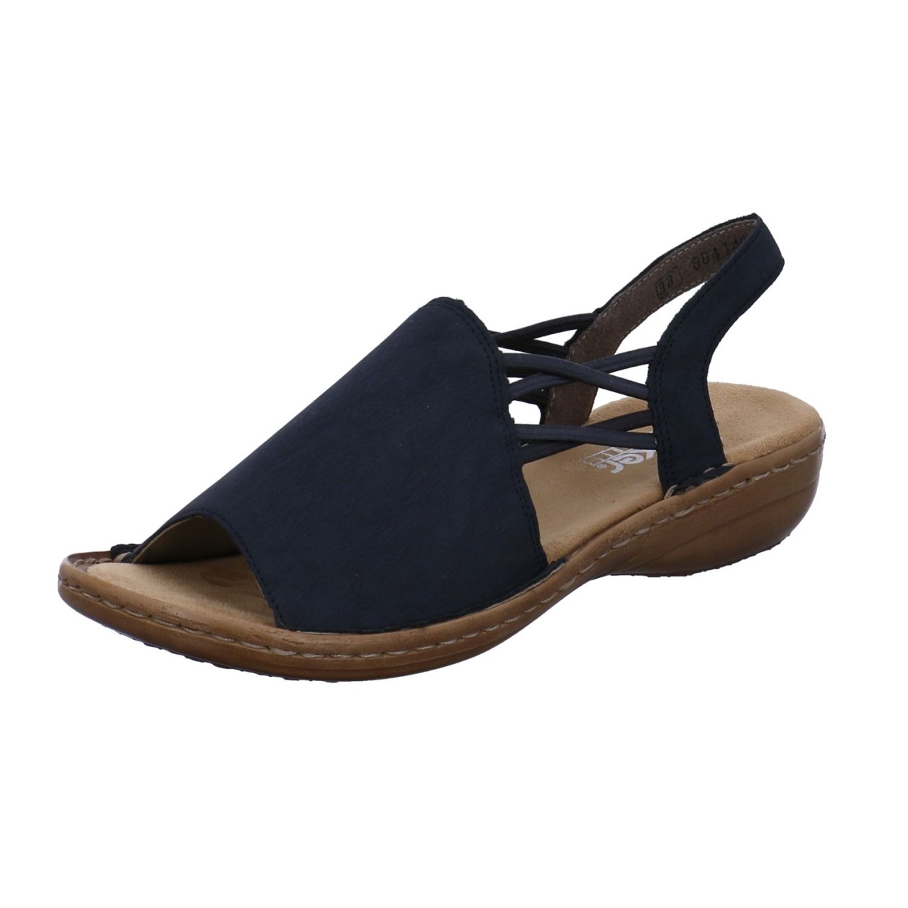 RIEKER Komfort Sandalen blau Regina 608