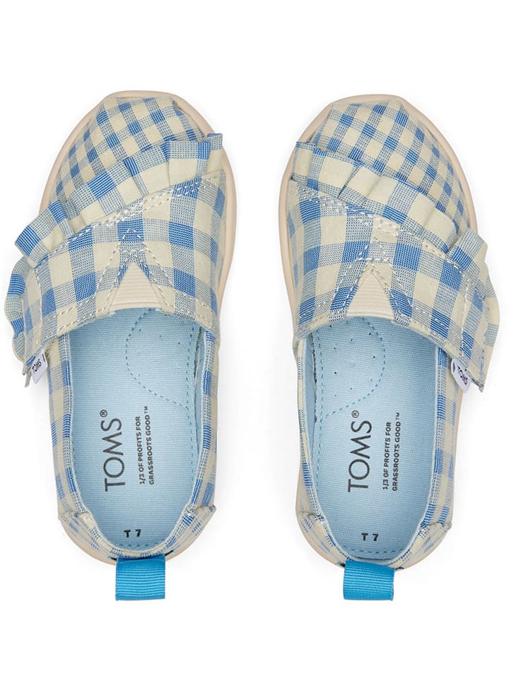 TOMS Slipper in Hellblau/ Creme günstig kaufen