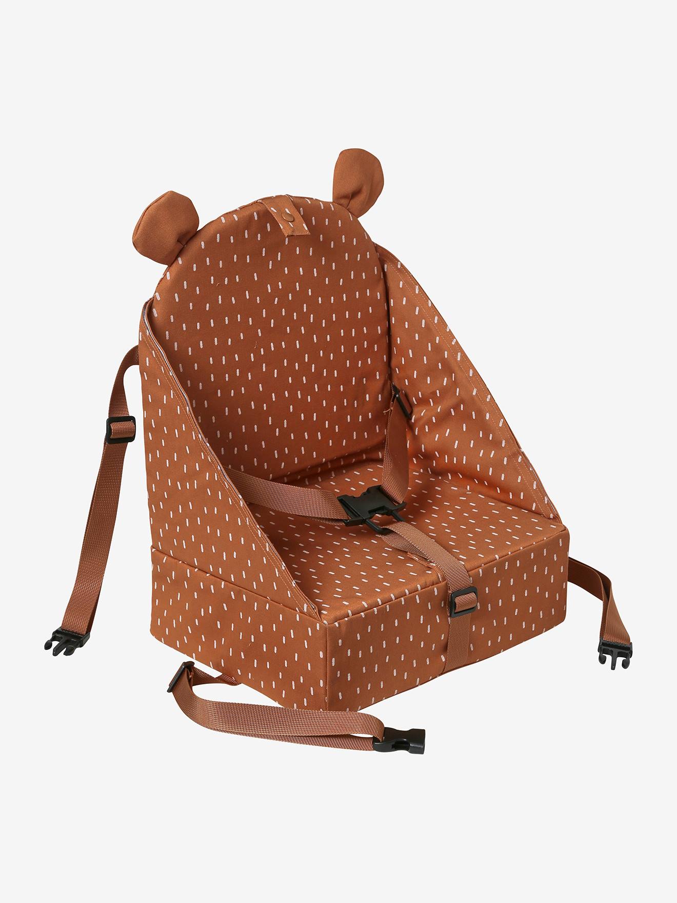 Rehausseur de chaise rayé blanc