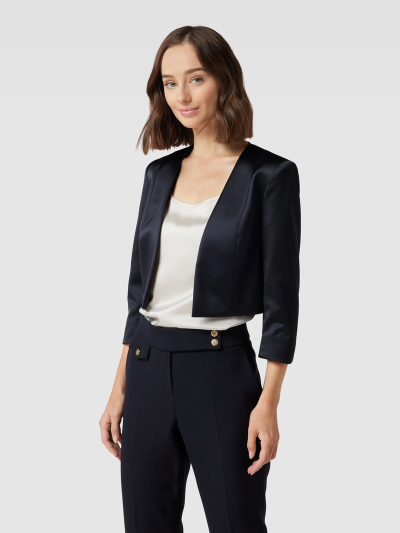Cocktailjacke mit 3/4-Arm in marineblau meliert