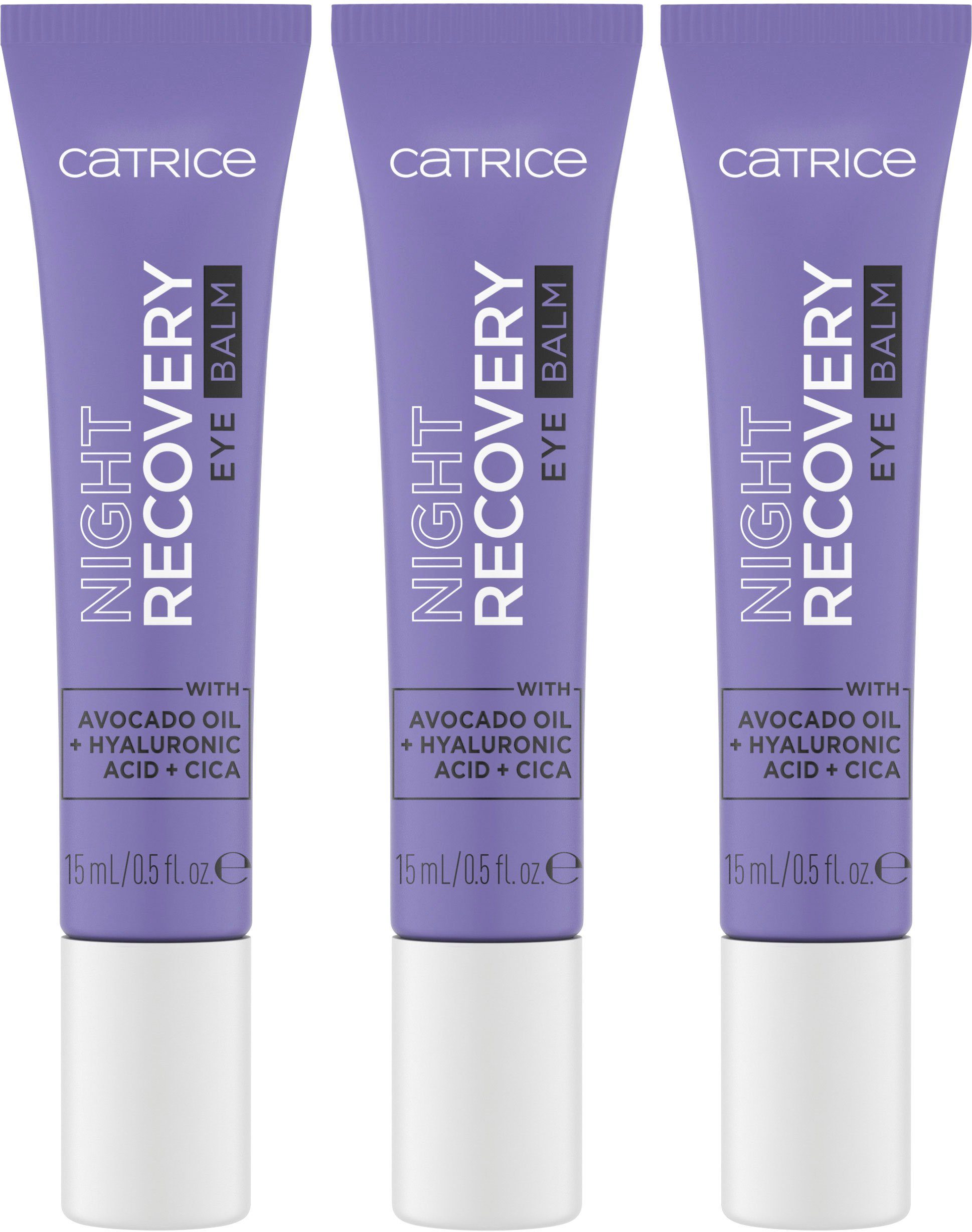 Catrice Augenbalsam Night Recovery Eye Balm, 3-tlg.