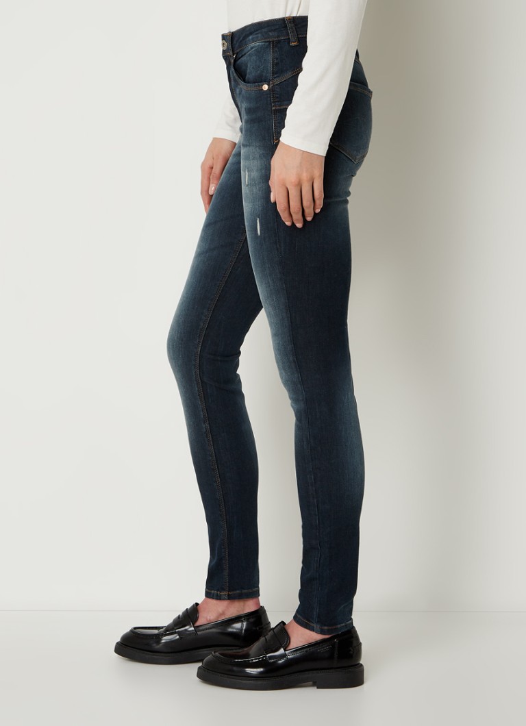 Blugi skinny Benetton cu talie medie și talpă flexibilă