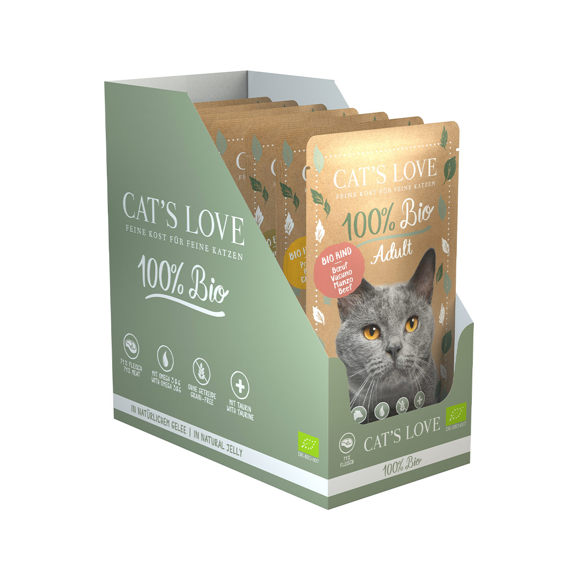 Cat's Love ADULT BIO Multipack 6x100g günstig kaufen bei ZooRoyal