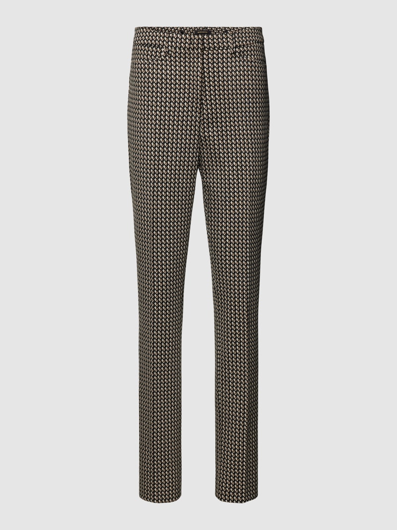 Hose mit Allover-Muster in schwarz