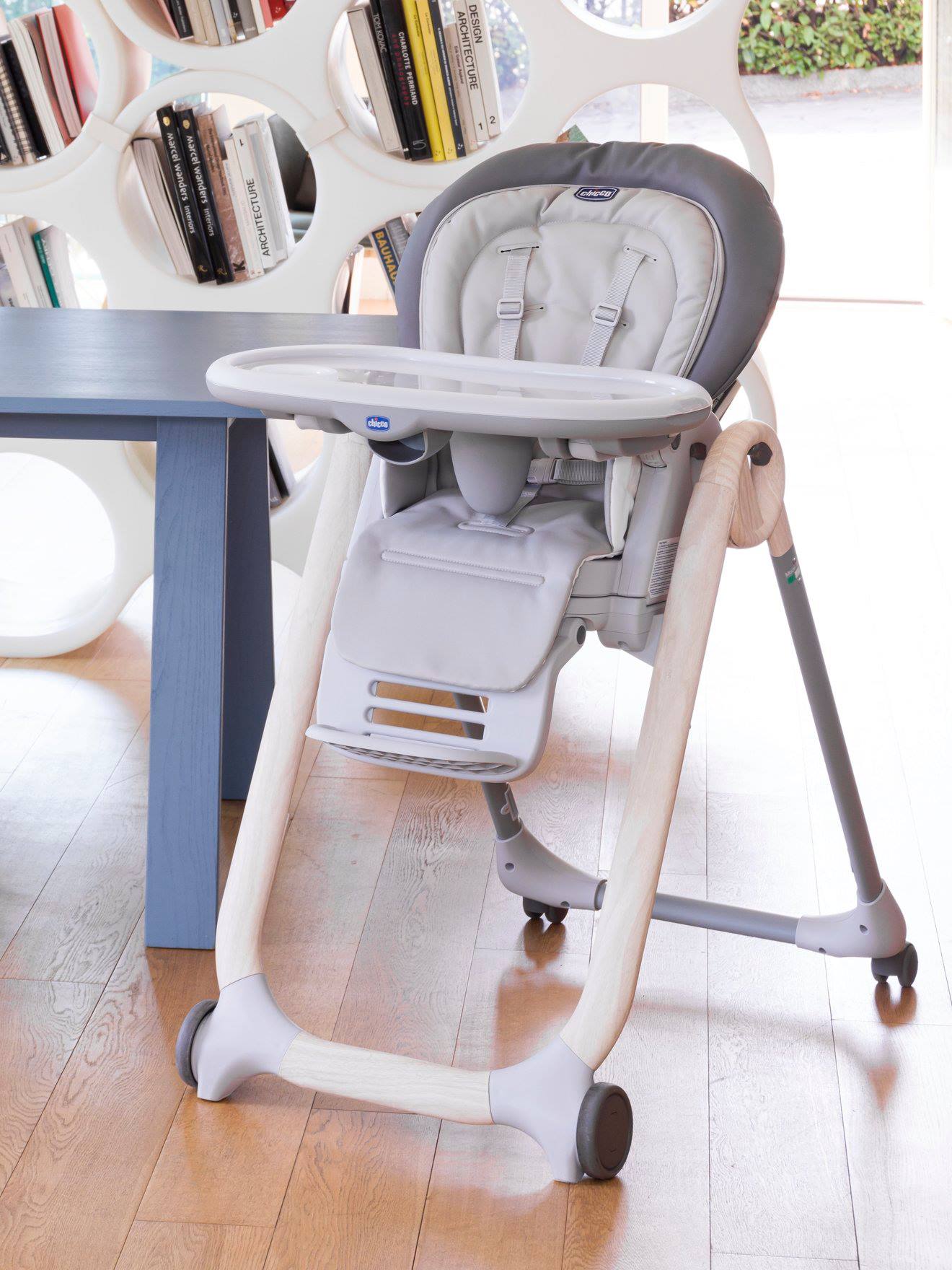 Chaise haute évolutive CHICCO Polly Progres5 gris