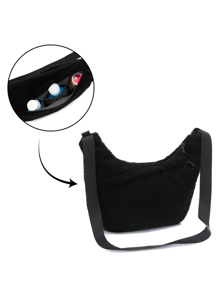 fillikid Buggy Organizer Daybag Teddyplüsch Exklusiv in Schwarz günstig kaufen onesize