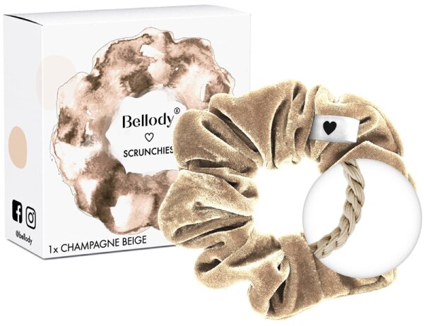 Bellody Original Scrunchies Champagne Beige Haargummi