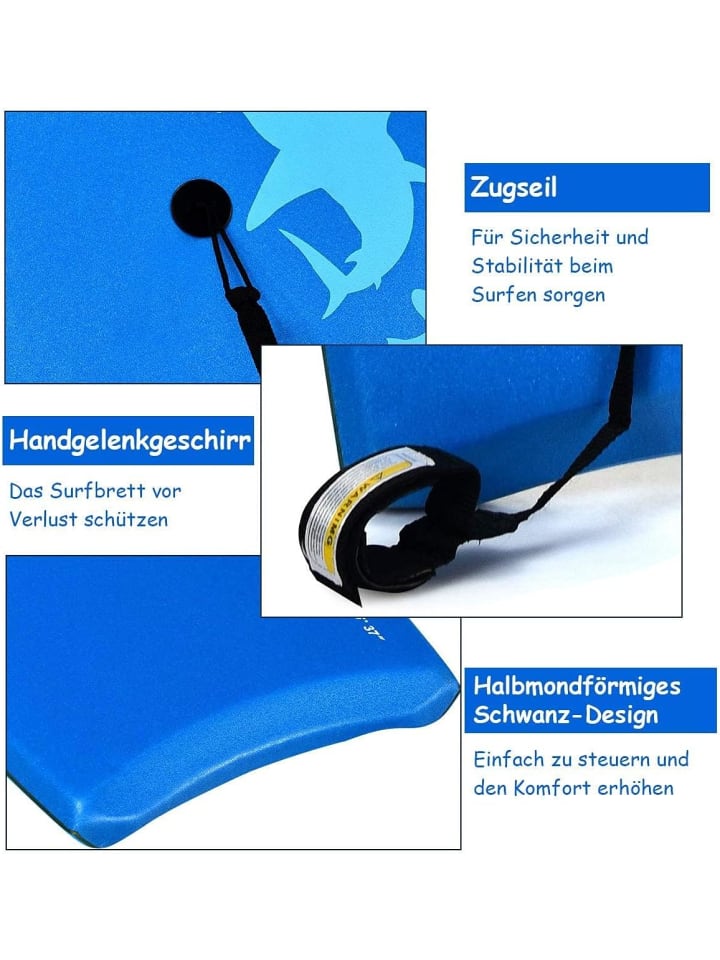 COSTWAY Schwimmbrett 83x47x5,5cm in Blau günstig kaufen onesize