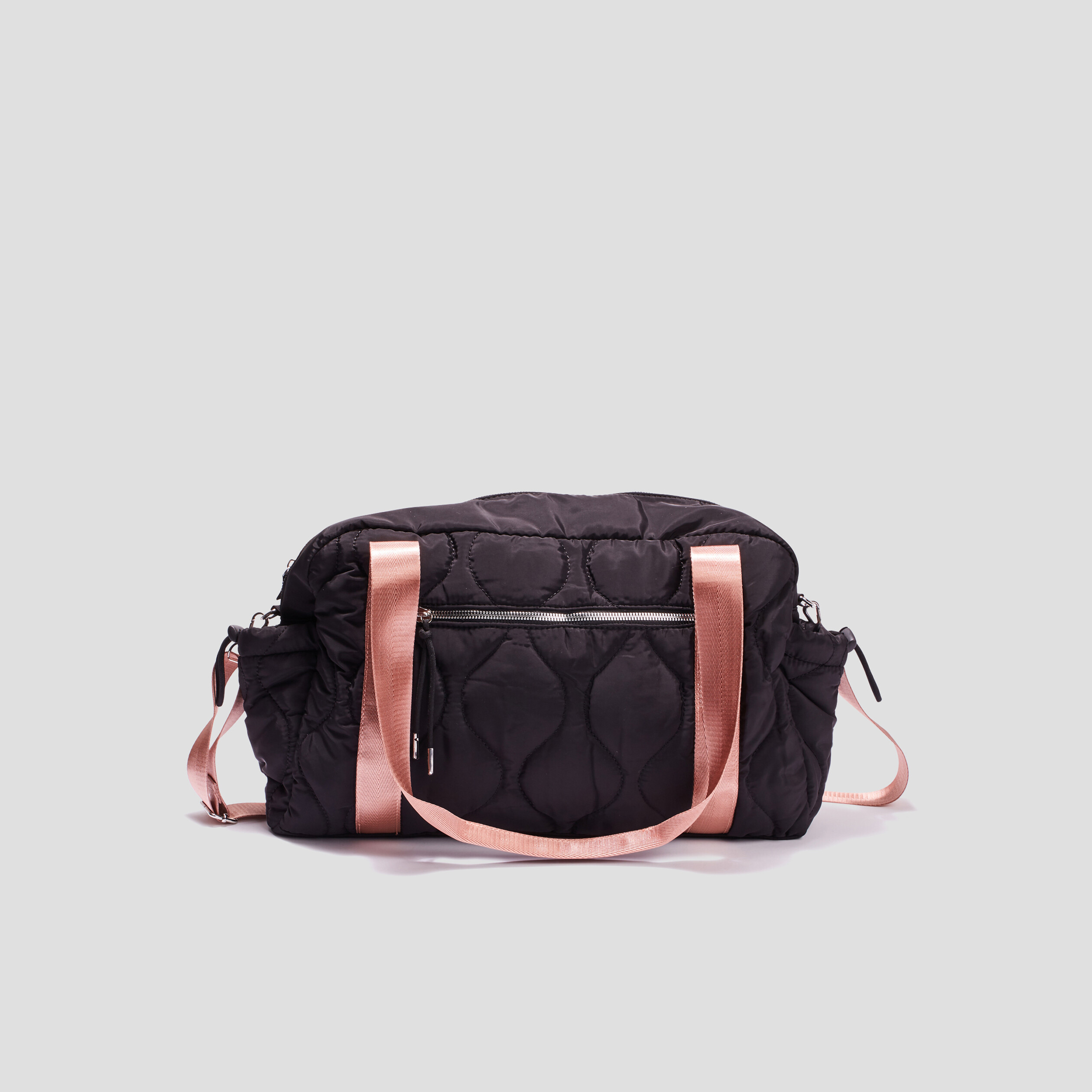 Sac de sport aspect matelassé noir femme | La Halle