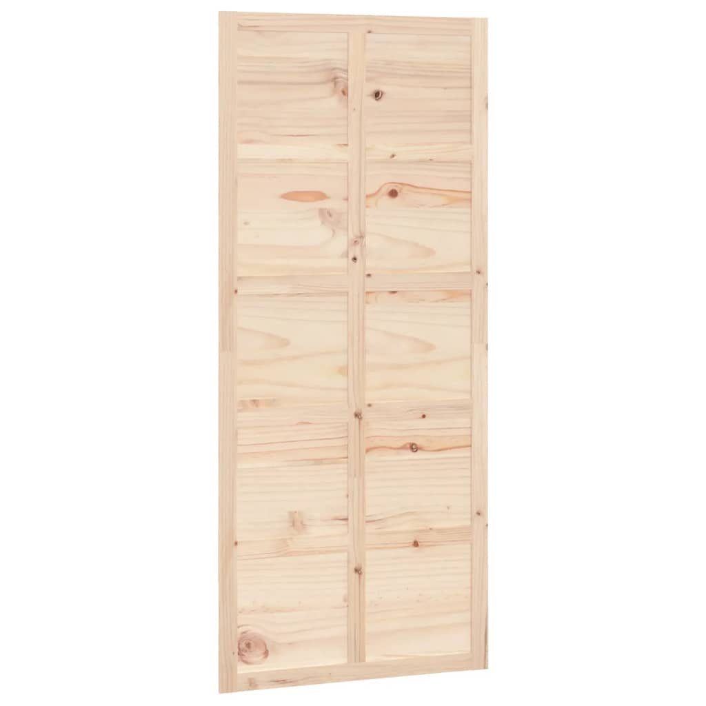 vidaXL Schiebetür Scheunentür 90x1,8x214 cm Massivholz Kiefer (1-St)