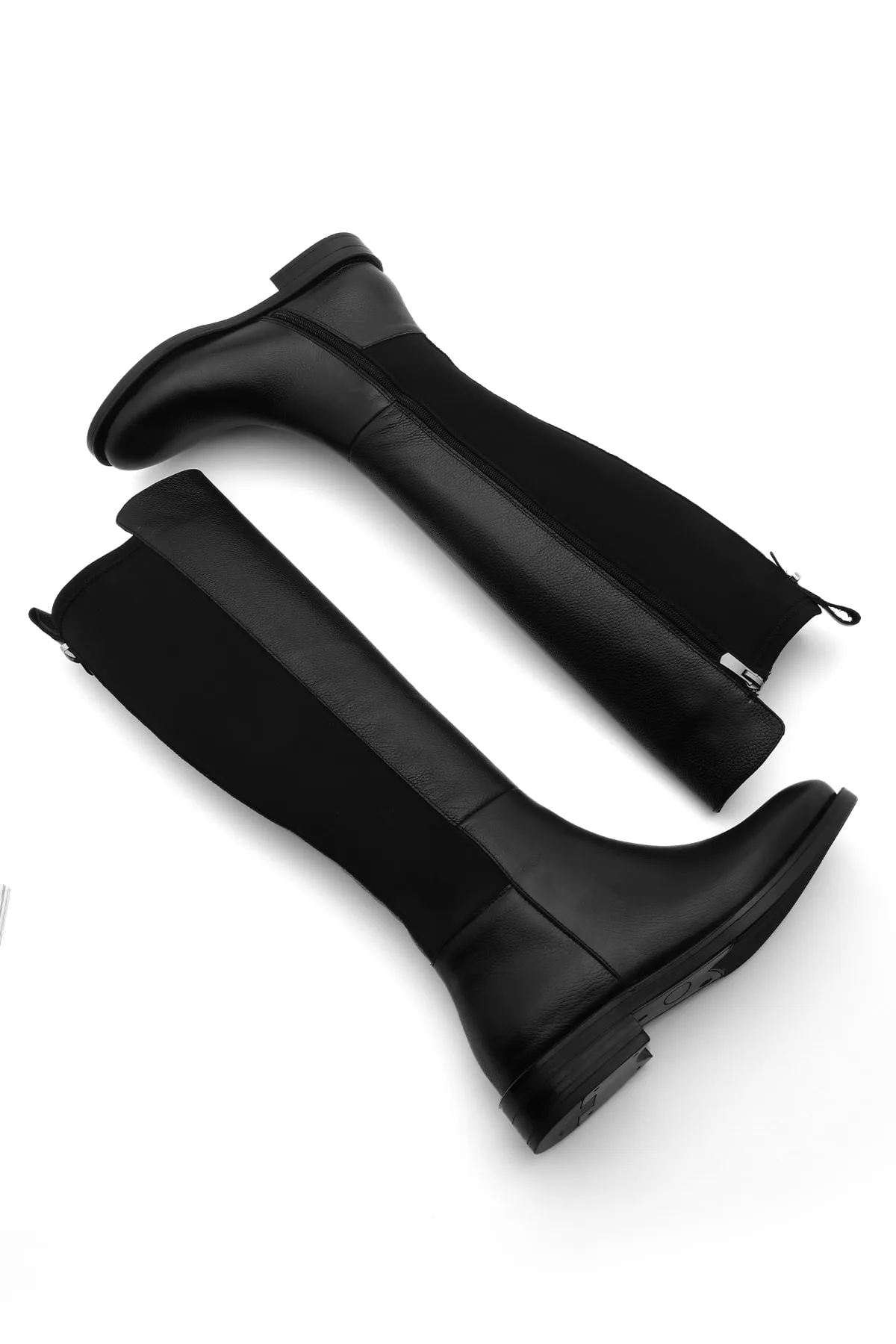 Marjin  Stiefel - Schwarz - Flacher Absatz