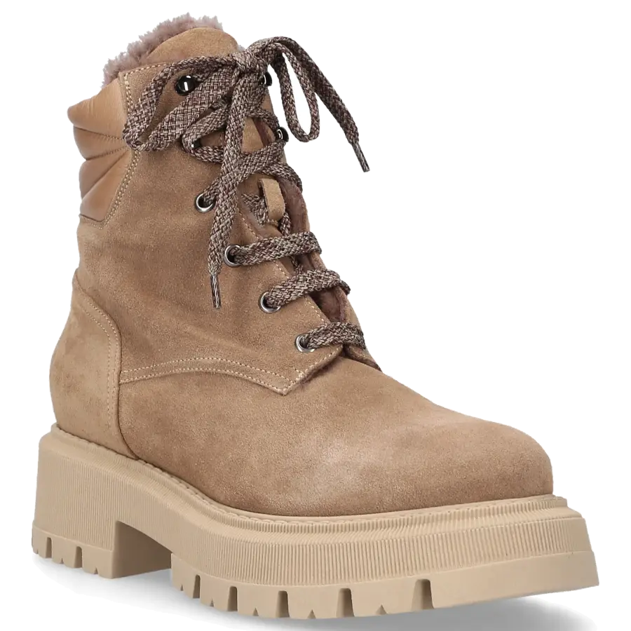 EN AVANT - Stiefeletten C004 Veloursleder - beige