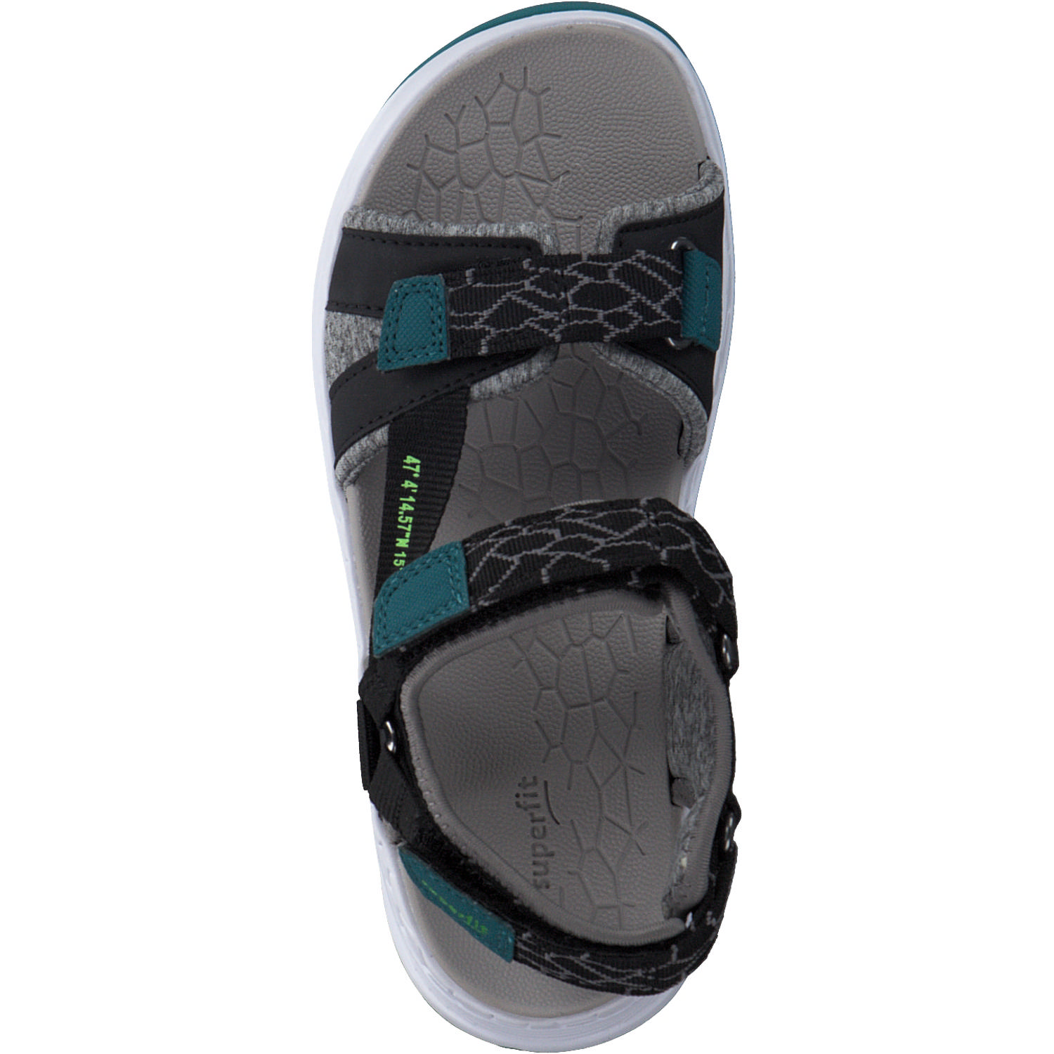 Superfit 00580, Sandalen (Kinder), Kinder, Schwarz