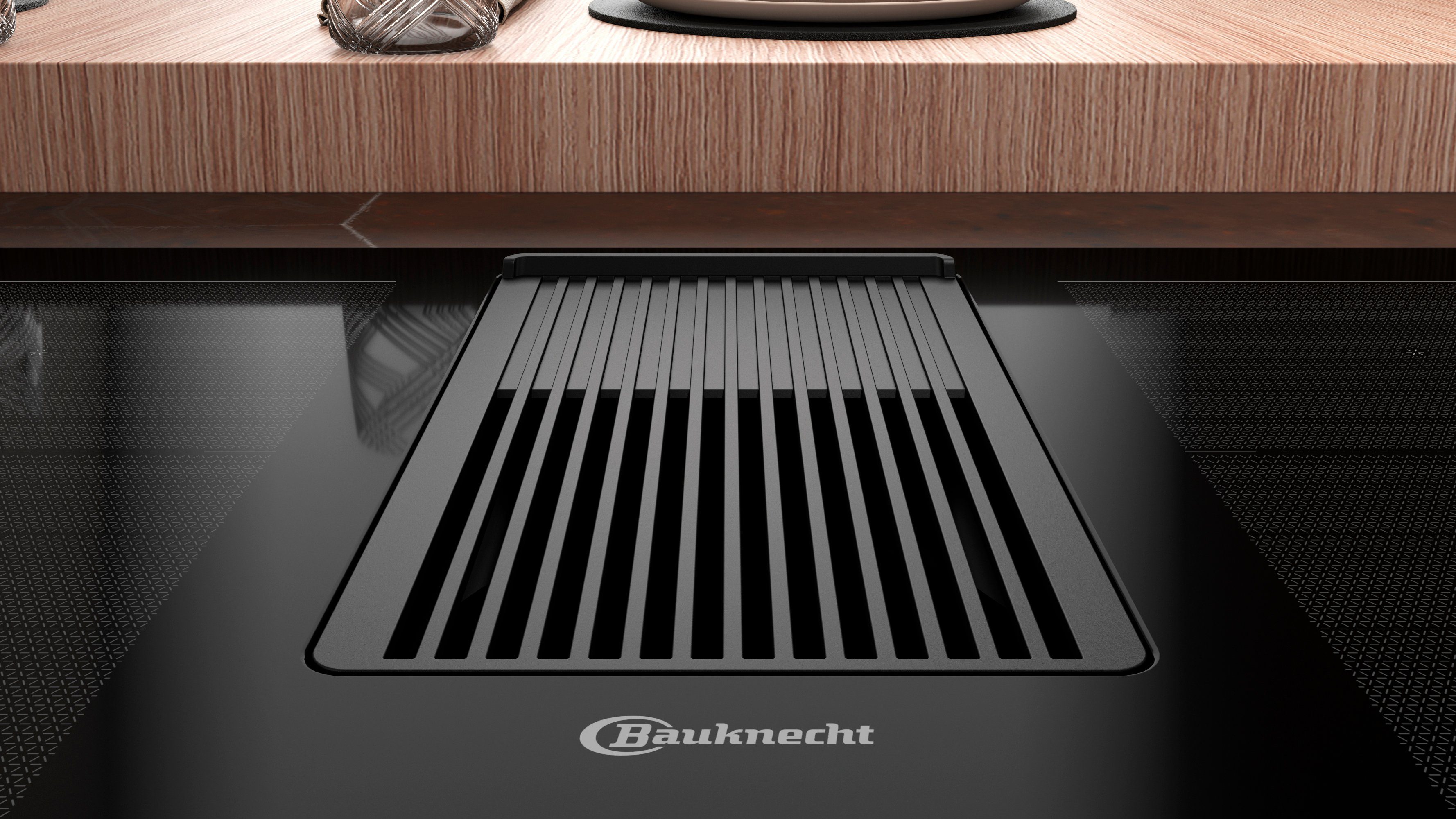 BAUKNECHT Kochfeld mit Dunstabzug BVH80 Venting Flexi, inkl. komplettem Installations-Zubehör für Kanalführung