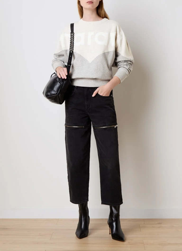 Maglione mélange Houston di Isabel Marant con logo