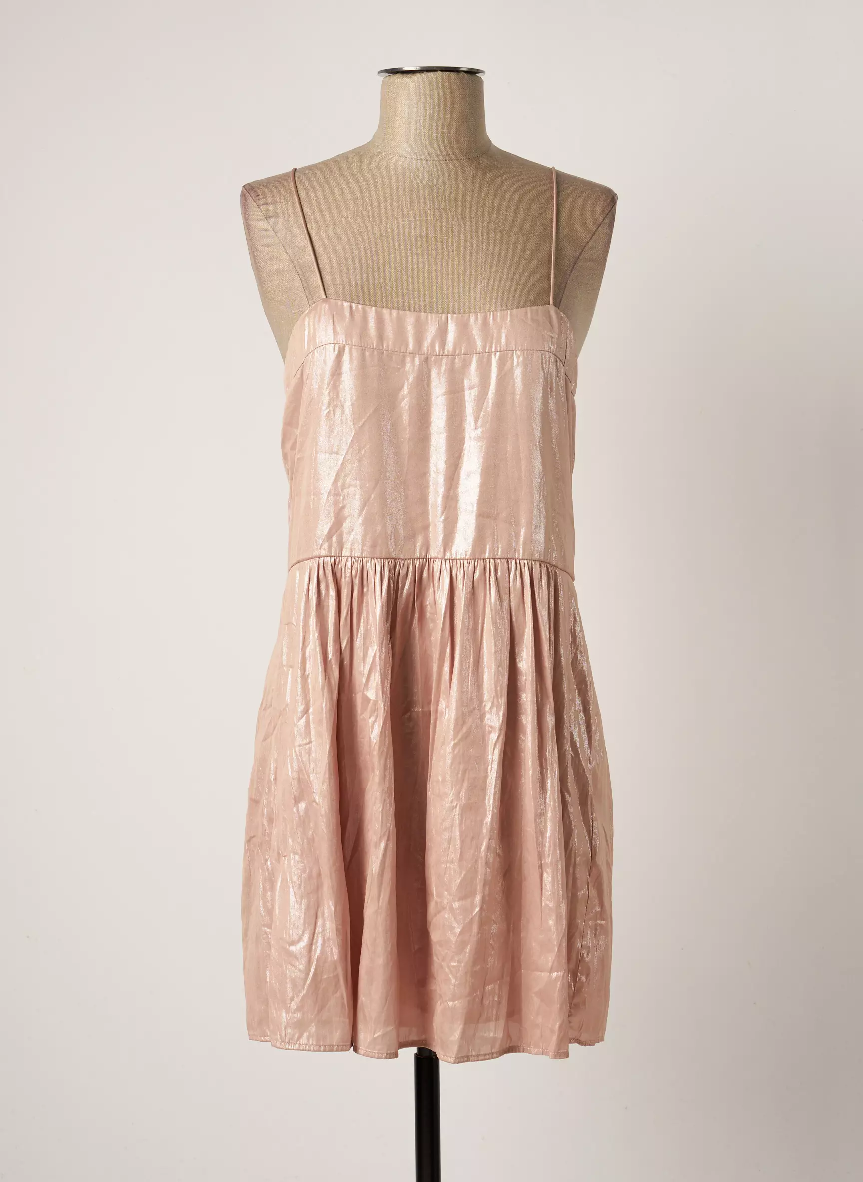 Mango Robes Courtes Femme couleur rose