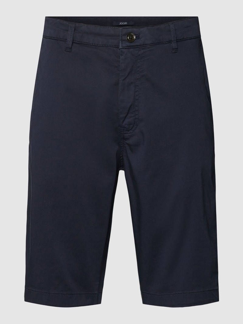 Bermudas mit französischen Eingrifftaschen Modell 'Halvar' in marineblau