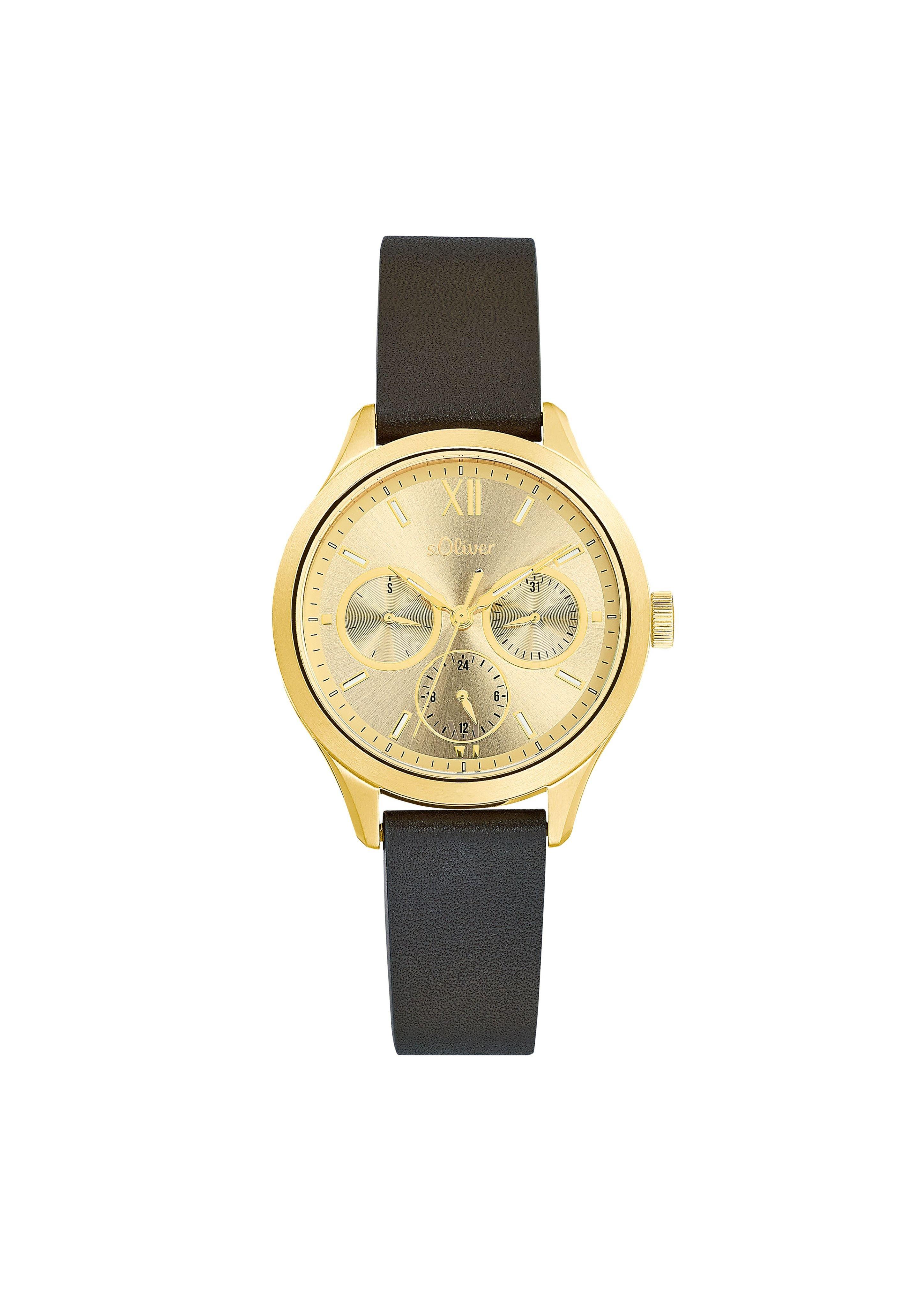Uhr mit Lederarmband  6007563-19B0