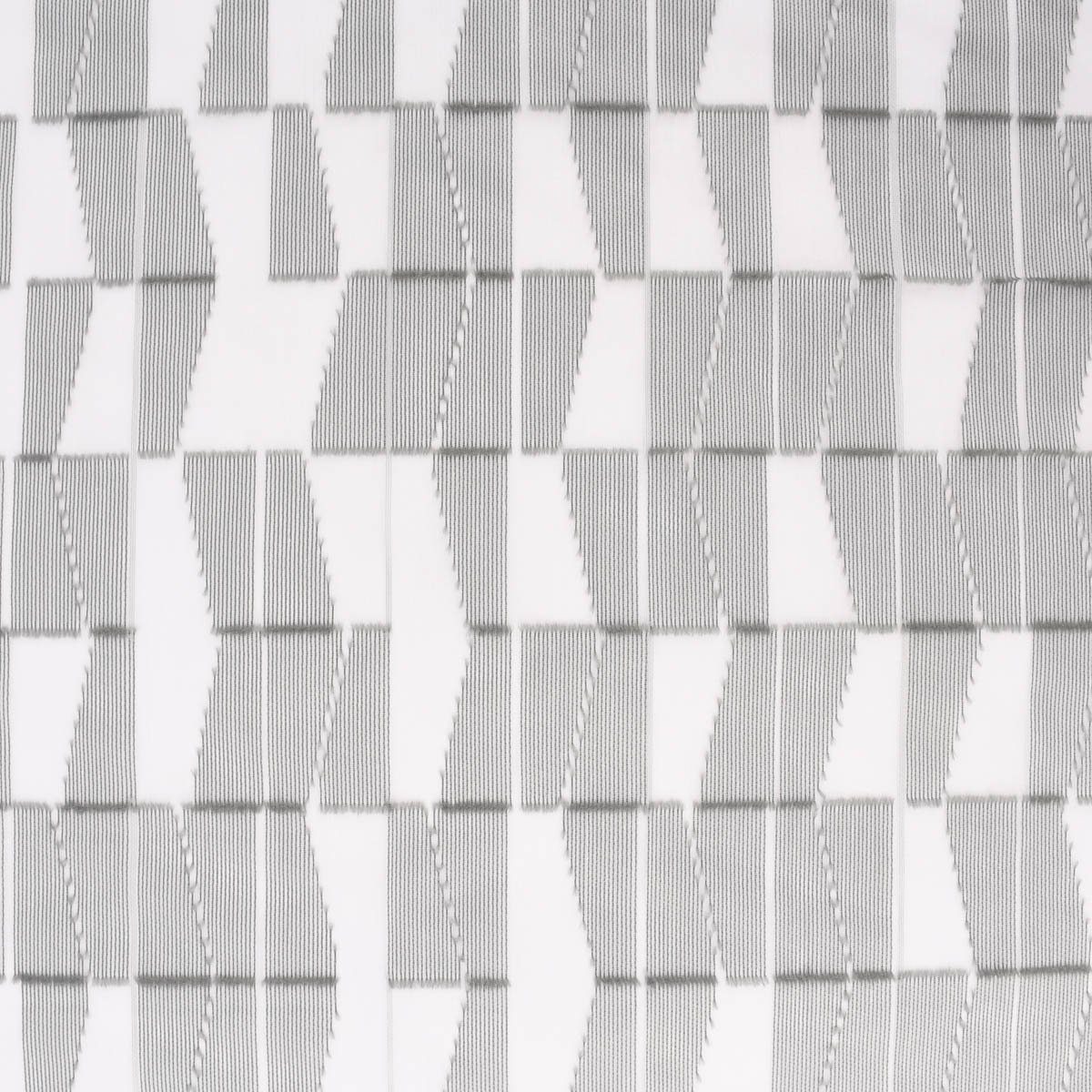 Meterware Rasch Textil Stores Scherli Rechtecke abstrakt grau 300cm, halbtransparent, Kunstfaser, überbreit