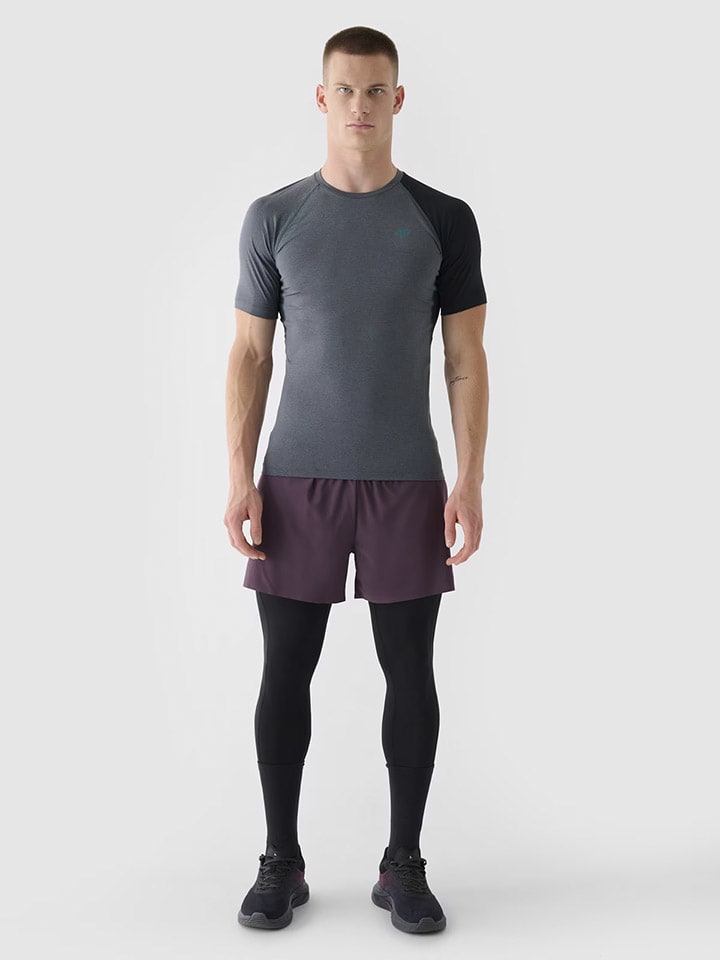 4F Trainingsshirt in Anthrazit/ Schwarz günstig kaufen
